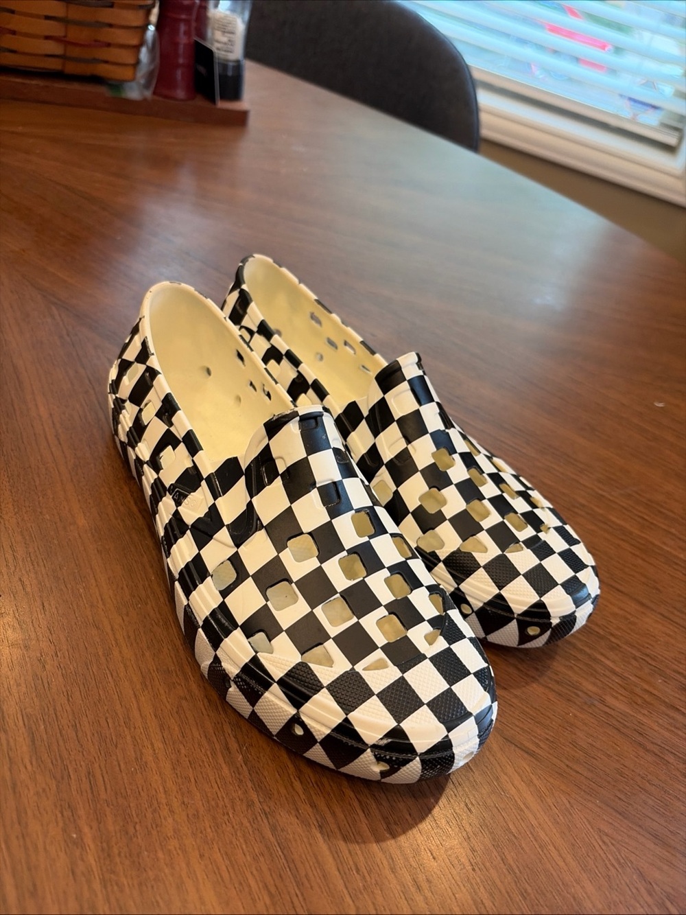 Vans "Slip On TRK" Sneakers Checkerboard Casual Shoes Unisex Size 6 EUC RARE!
